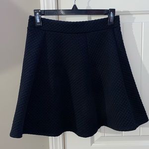Black skater mini skirt
